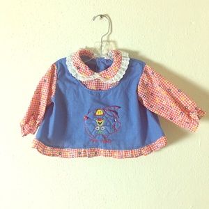 3 for $12-Vtg 60s Baby Girl Piggy Bank Outfit